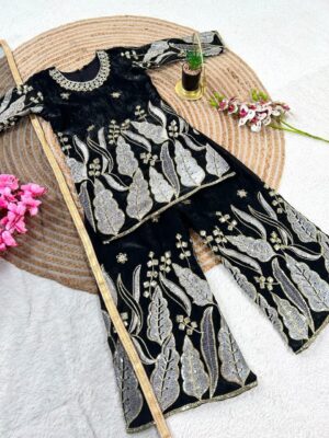 Designer Party Wear Kids Sharara - Image 8
