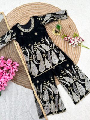 Designer Party Wear Kids Sharara - Image 6