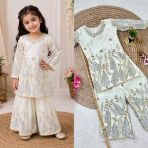 Designer Party Wear Kids Sharara - Image 4