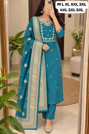 Kurti & Pant With Latkan Duppata - Image 3
