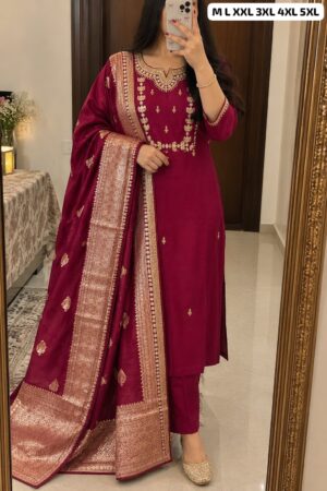Kurti & Pant With Latkan Duppata - Image 11