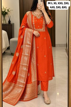 Kurti & Pant With Latkan Duppata - Image 9