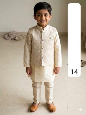 Kids Koti Kurta Payjama - Image 4