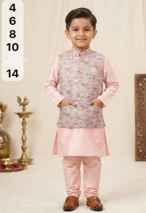 Kids Koti Kurta Payjama - Image 9