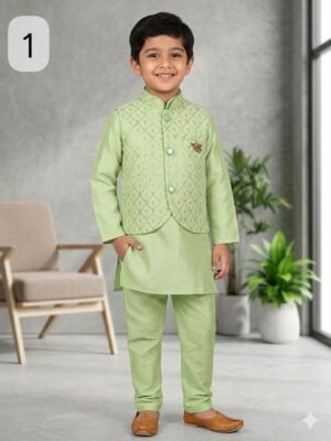Kids Koti Kurta Payjama - Image 13
