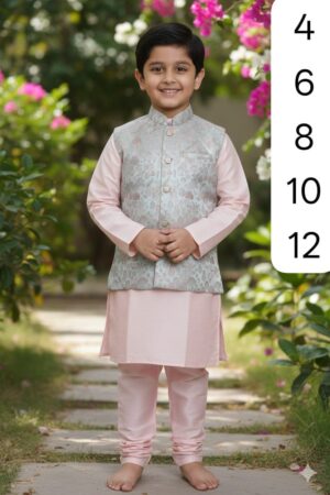 Kids Koti Kurta Payjama - Image 11