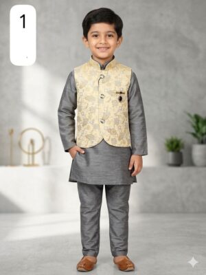 Kids Koti Kurta Payjama - Image 19