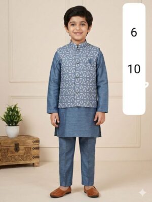 Kids Koti Kurta Payjama - Image 3