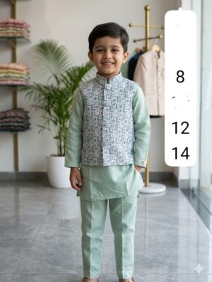 Kids Koti Kurta Payjama - Image 12