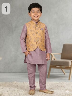 Kids Koti Kurta Payjama - Image 7