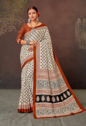 Mul Mul Cotton Saree - Image 7