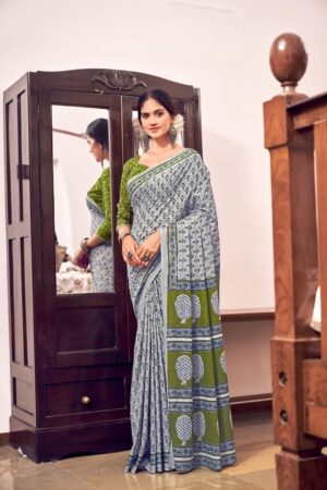Mul Mul Cotton Saree - Image 16