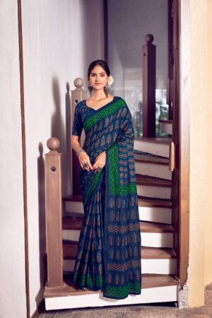 Mul Mul Cotton Saree - Image 5