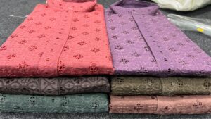 Chikankari Short Kurta - Image 8