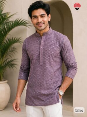 Chikankari Short Kurta - Image 9