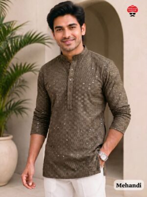 Chikankari Short Kurta - Image 6