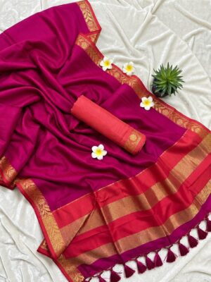 Mul Mul Cotton Saree - Image 3