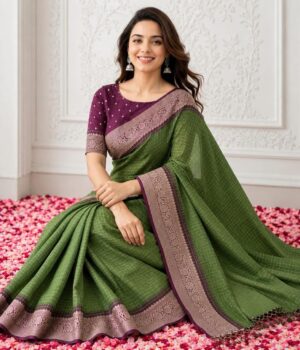 Dola Silk Saree - Image 6