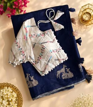 Chanderi Silk Saree - Image 8