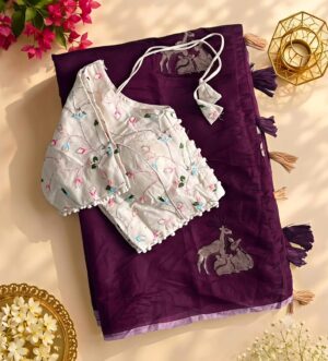 Chanderi Silk Saree - Image 6