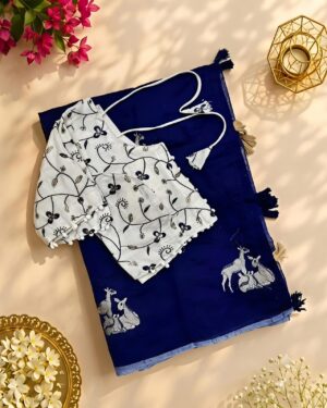 Chanderi Silk Saree - Image 18