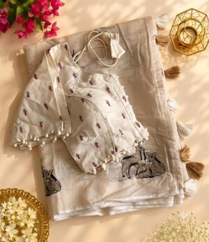 Chanderi Silk Saree - Image 15