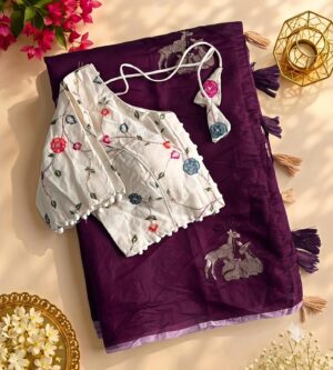 Chanderi Silk Saree - Image 13