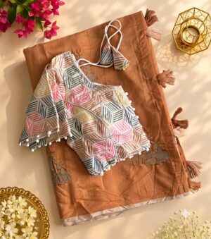 Chanderi Silk Saree - Image 16
