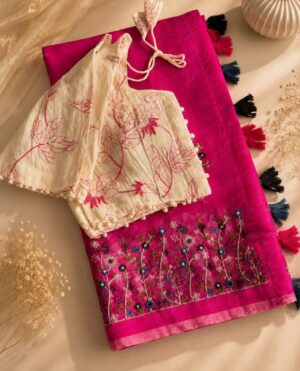 Chanderi Silk Saree - Image 4