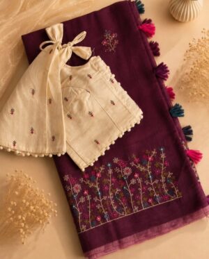 Chanderi Silk Saree - Image 6