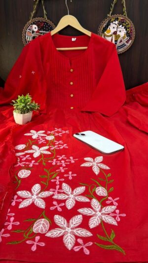 Kurta Pants With Duppata - Image 4