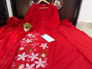 Kurta Pants With Duppata - Image 6
