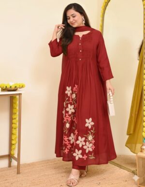 Kurta Pants With Duppata - Image 3