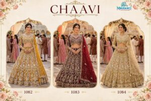 CHAAVI READYMADE PREMIUM NET HEAVY WORK WEDDING WEAR LEHENGA CHOLI FOR BRIDES - Image 6