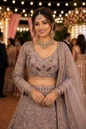 GURPREET READYMADE PREMIUM NET OCCASION WEAR LEHENGA CHOLI - Image 3