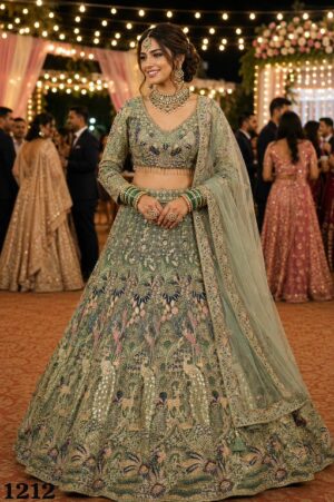 GURPREET READYMADE PREMIUM NET OCCASION WEAR LEHENGA CHOLI - Image 5