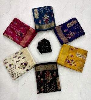 Sequence Work Saree - Image 5